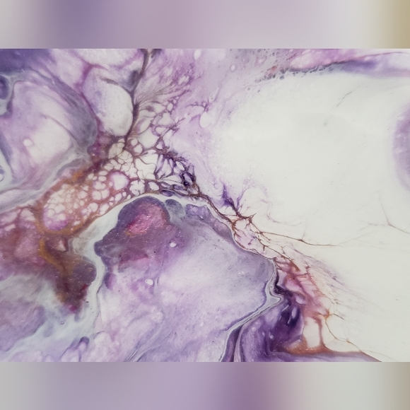 4"Original Acrylic Pour Coasters set of 4 - Picture 5 of 5